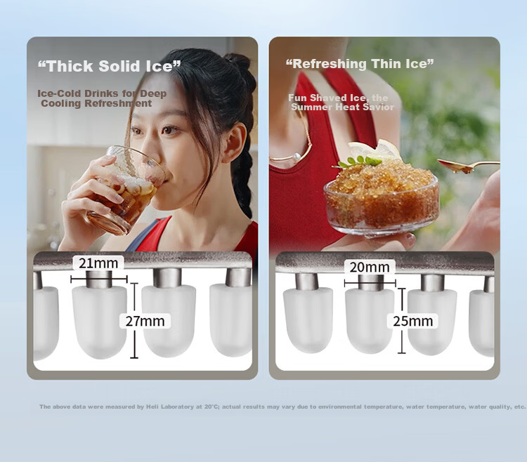 Coca-Cola Home Use Small Fully Automatic Ice Maker One-Key Cleaning Bullet Ice Mini Dormitory Ice Machine Adjustable Ice Size Portable 1.2L About 100 Ice Cubes AH-18ZB05J 8