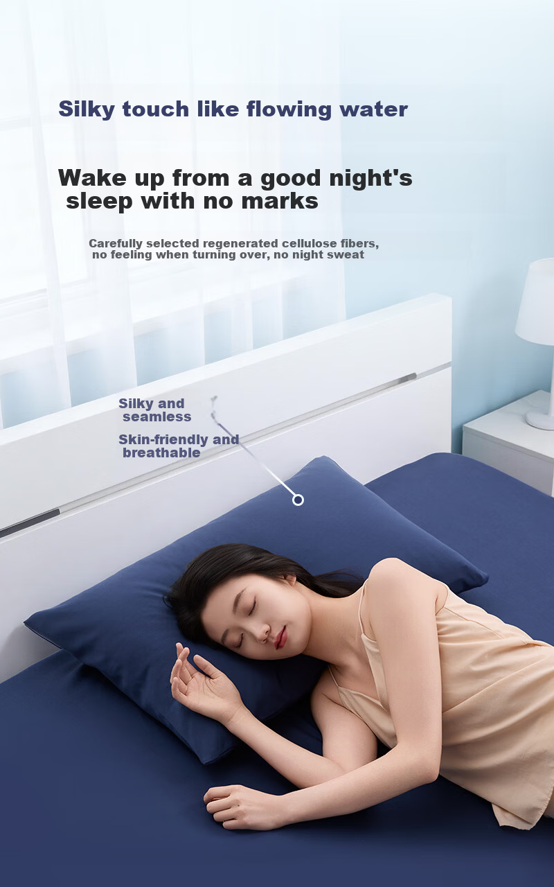 One's Member Antibacterial Seamless Breathable Island Pillowcase 2-Pack Midnight Blue 48*74cm 3