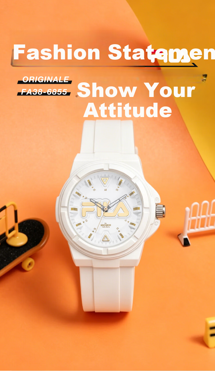 FILA Trendy Fashion Student Watch for High School and Middle School Boys and Girls Children's Sports Quartz Watch 6855-004 1