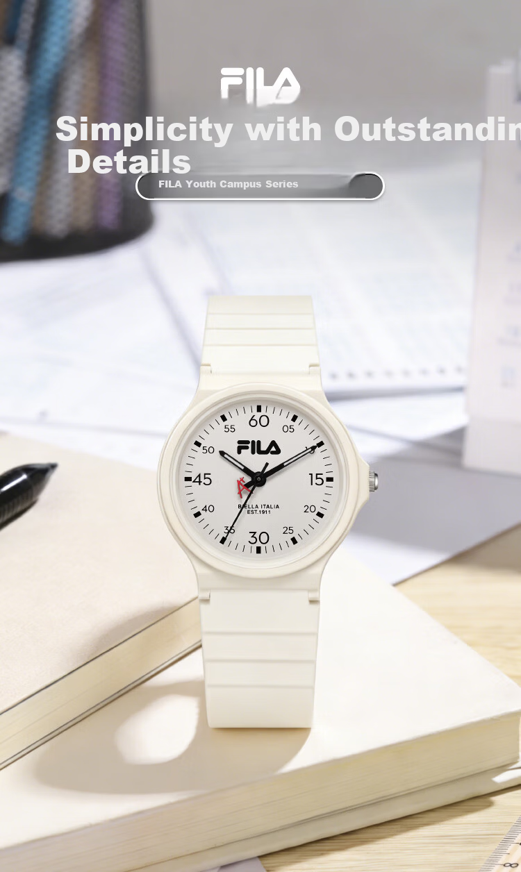 FILA Exam Dedicated Watch for Middle and High School Students Unisex Sports Quartz Watch 6843-001 1