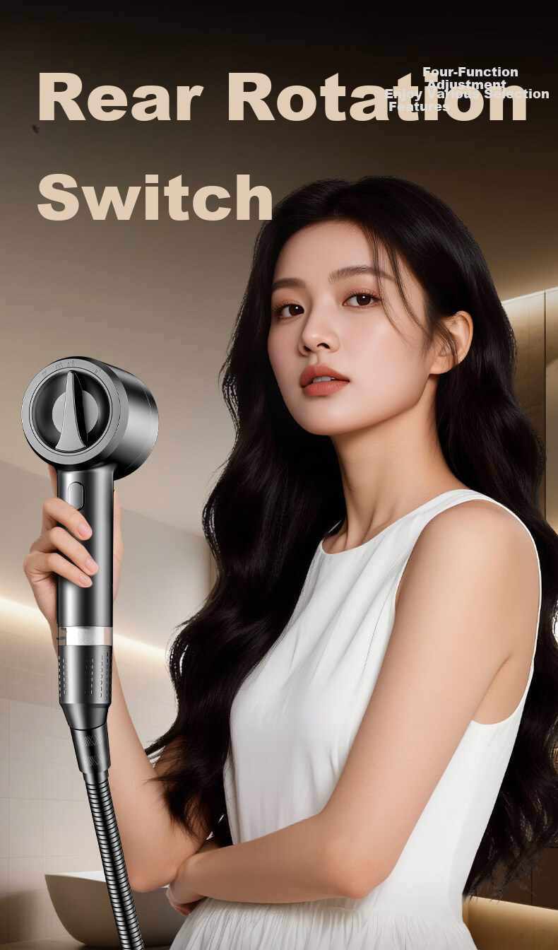 WUZORY [Germany] High-Pressure Shower Head Powerful Bathroom Multi-Function Handheld Shower Sprayer 9