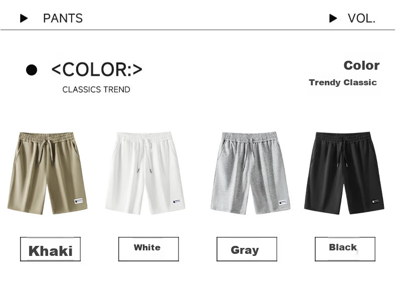 Fingercroxx IT American Style Casual Men's Summer Lightweight Breathable Loose Fit Five-Point Straight Woven Shorts Khaki 3XL 4