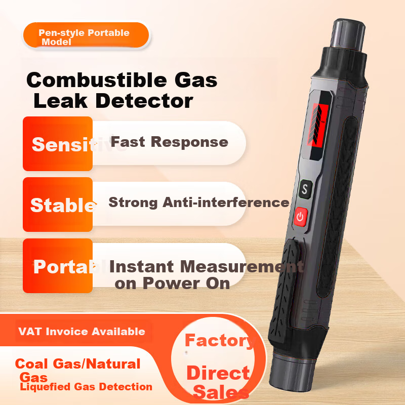 Aikes Combustible Gas Detector Leak Detector Natural Gas Alarm Gas Leak Detector Coal Gas Liquefied Gas Detector