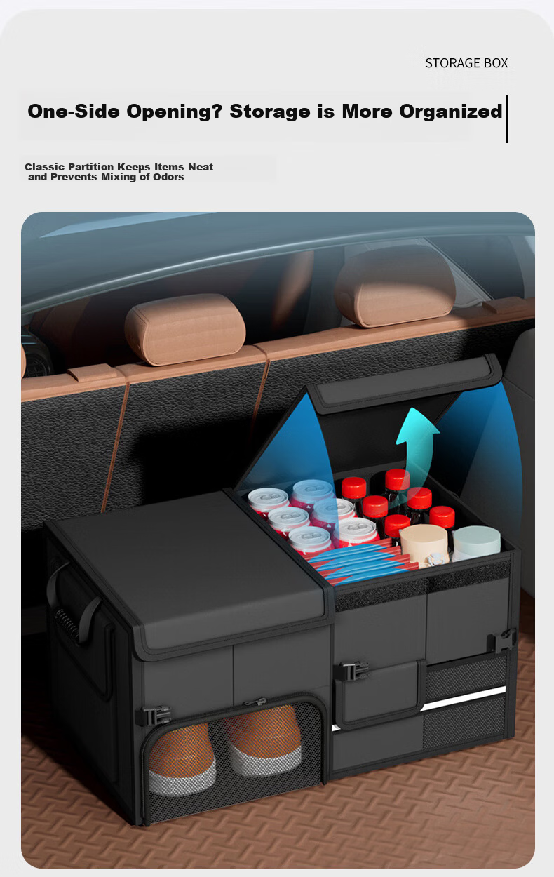 40,000km Car Trunk Storage Box Organizer Car Accessories Tailgate Camping Box 2