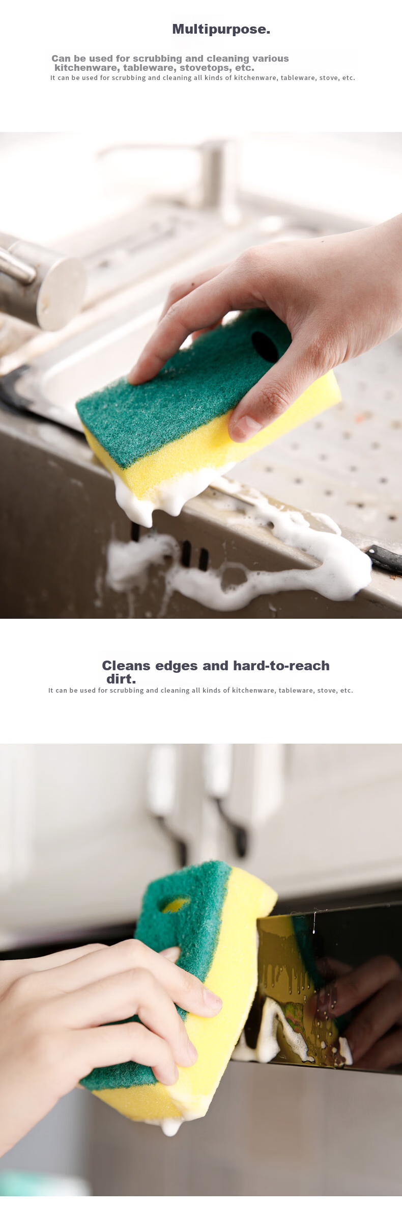 Xiyio Sponge Cleaning Pads 10 Pieces 3