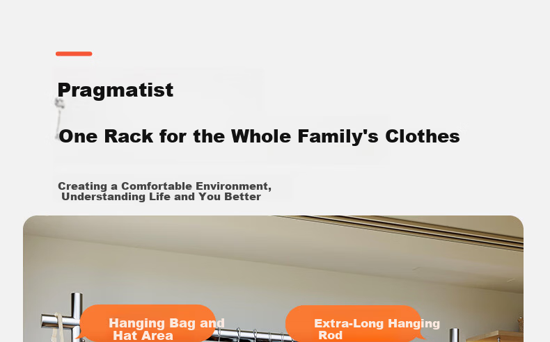 Yicai Nianhua Stainless Steel Floor Clothes Drying Rack Thickened Indoor Hanging Clothes Rod Mobile Balcony Clothes Rack 2858 4