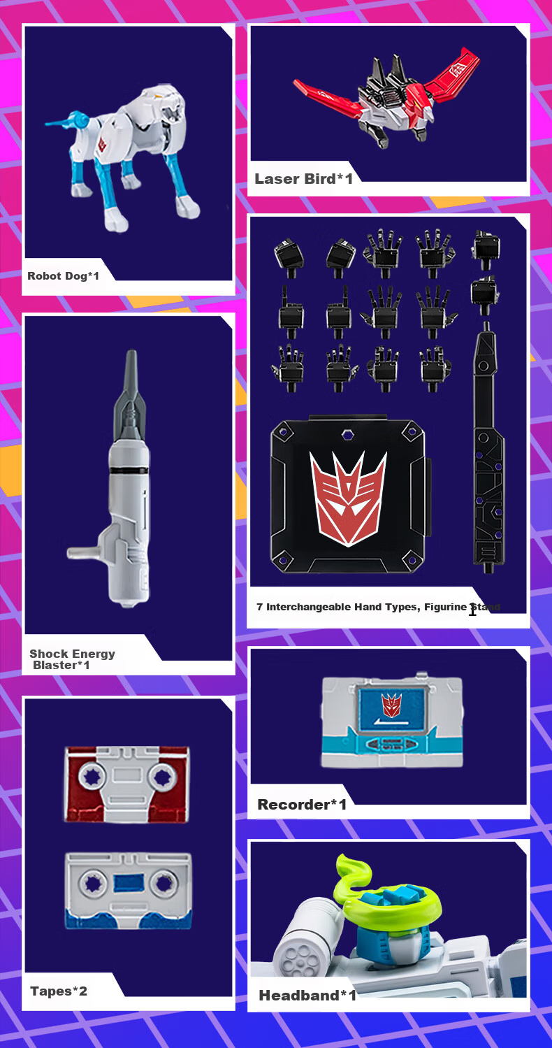 AULDEY Transformers Mirage Soundwave AAE Premium Painted Action Figure Collectible Toy for Boys Birthday Gift 13