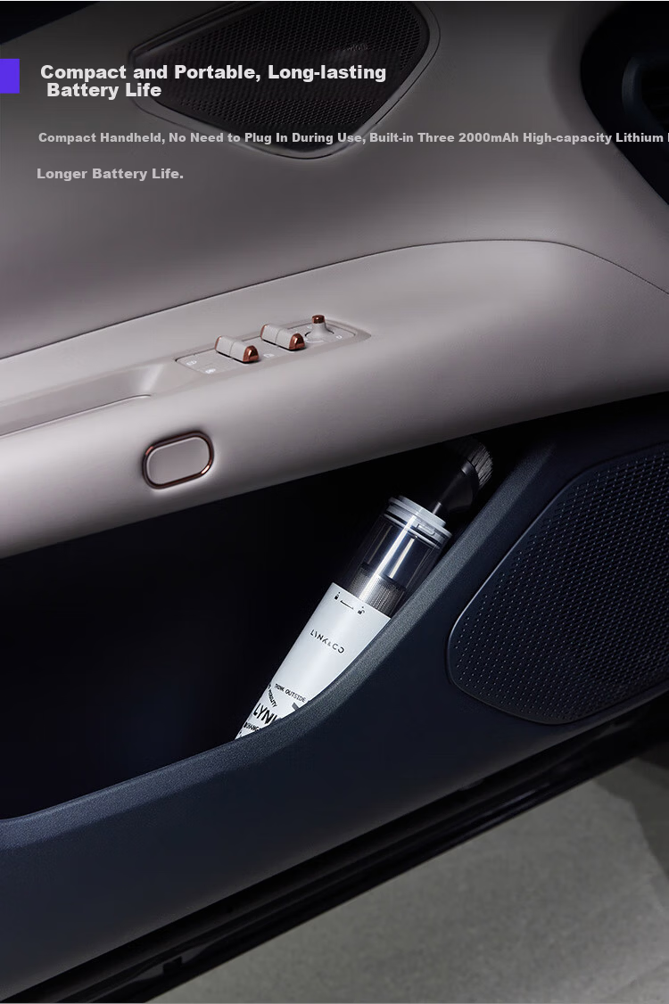 Lynk & Co [New Arrival] Wireless Handheld Car Vacuum Cleaner High Suction Portable Car Dust Blower and Vacuum Cleaner Multi-Function Car Interior Cleaner 7