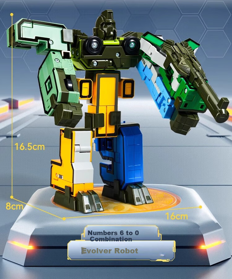 Floating Digital Transforming Robot Educational Toy 10-Piece Number Transforming Toys Children's Day Gift 9