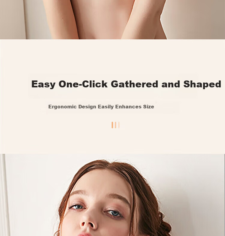 Yiershuang Invisible Seamless Anti-Exposure Strapless Bra for Women, Push-Up Non-Slip Bra for Wedding Dress and Camisole, No Shoulder Strap, Anti-Point Bra 12