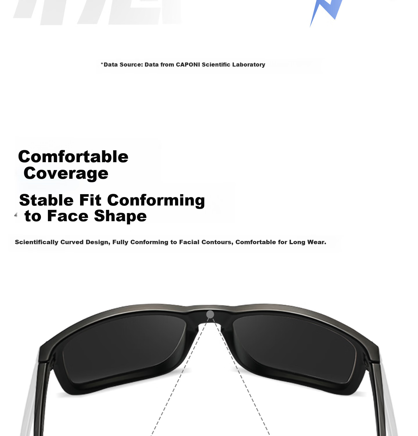 CAPONI Cycling Polarized Photochromic Sunglasses UV Protection Sports Mountain Running Day and Night Use 16
