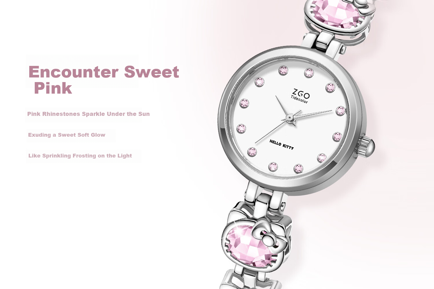 ZGO Sanrio Women's Mechanical Style Quartz Watch Small Dial Student Bracelet Valentine's Day Gift for Girlfriend 17
