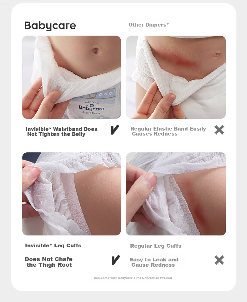 Babycare Extraordinary Master Pull-Up Pants Trial Pack XL3 (12-17kg) Newborn Baby Diapers Ultra-Thin Breathable 11