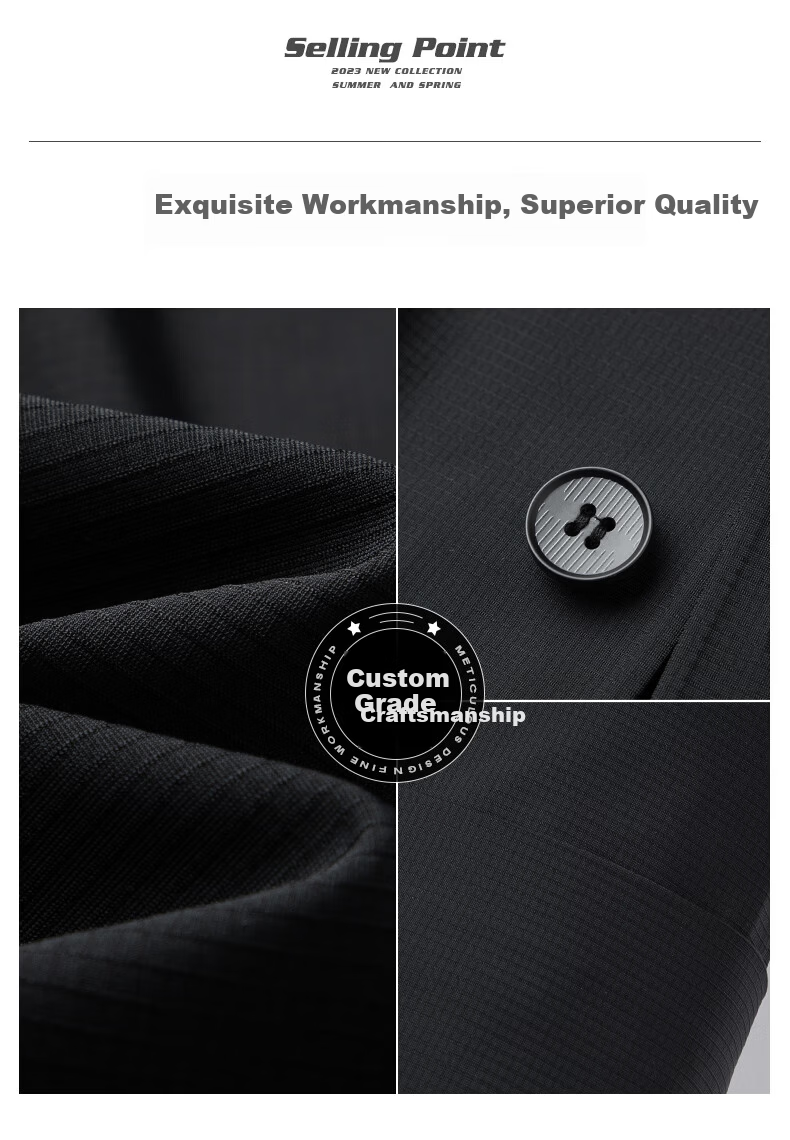 Romon Men's Sunscreen Jacket Summer Ice Silk Thin Quick-Dry Wrinkle-Free Breathable Executive Blazer Coat FSy Gray M 8