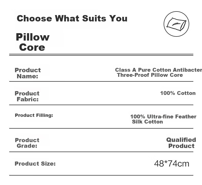 Eve's Elegance [Three-Proof] Five-Star Hotel Pillow Adult Cervical Support Deep Sleep Men's Pillow Core Single Piece 23