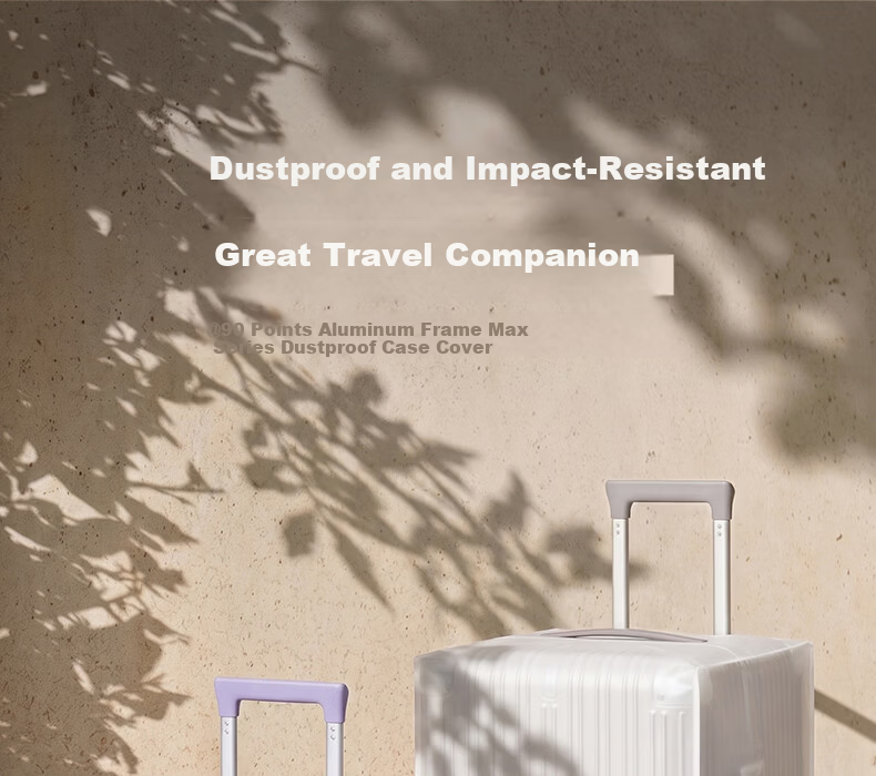 90 Points Luggage Exclusive Dustproof Cover Aluminum Frame MAX Series Thickened Anti-Dust Anti-Collision 24 Inch Checked Suitcase Cover 1
