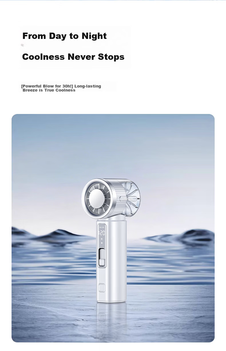 STEK【Hot Sale 1 Million+】Ultra Mini Handheld Small Fan Semiconductor Cooling Mini Portable Quiet USB Rechargeable Long Battery Life Office Dorm Outdoor Fan 9