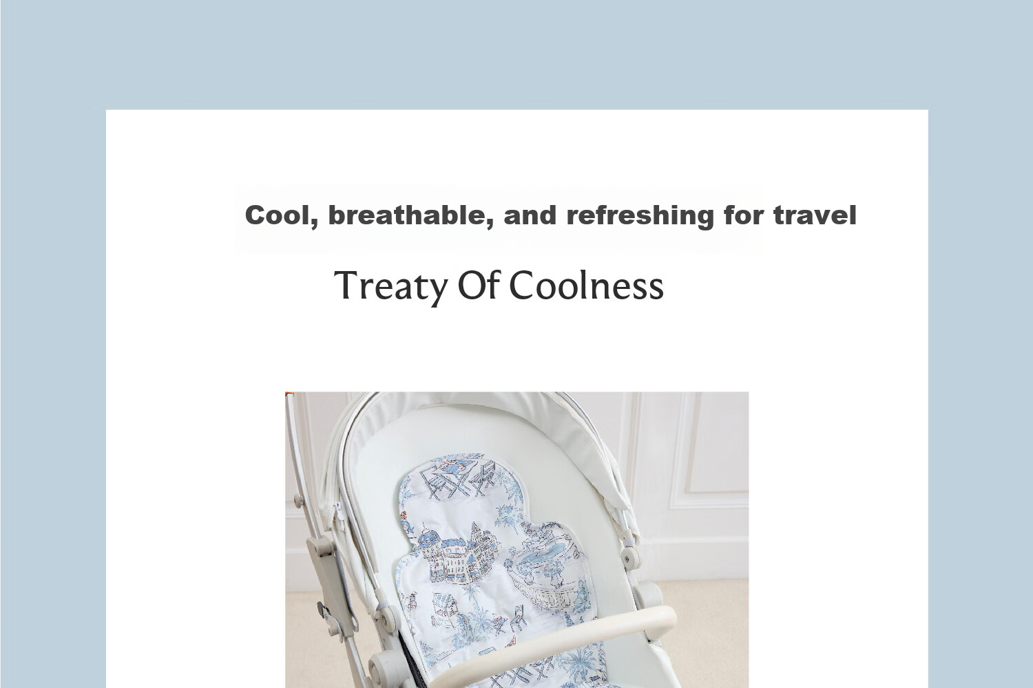 DOMIAMIA Baby Stroller Cooling Mat Infant Car Seat Cooling Pad Summer Seat Cushion 4