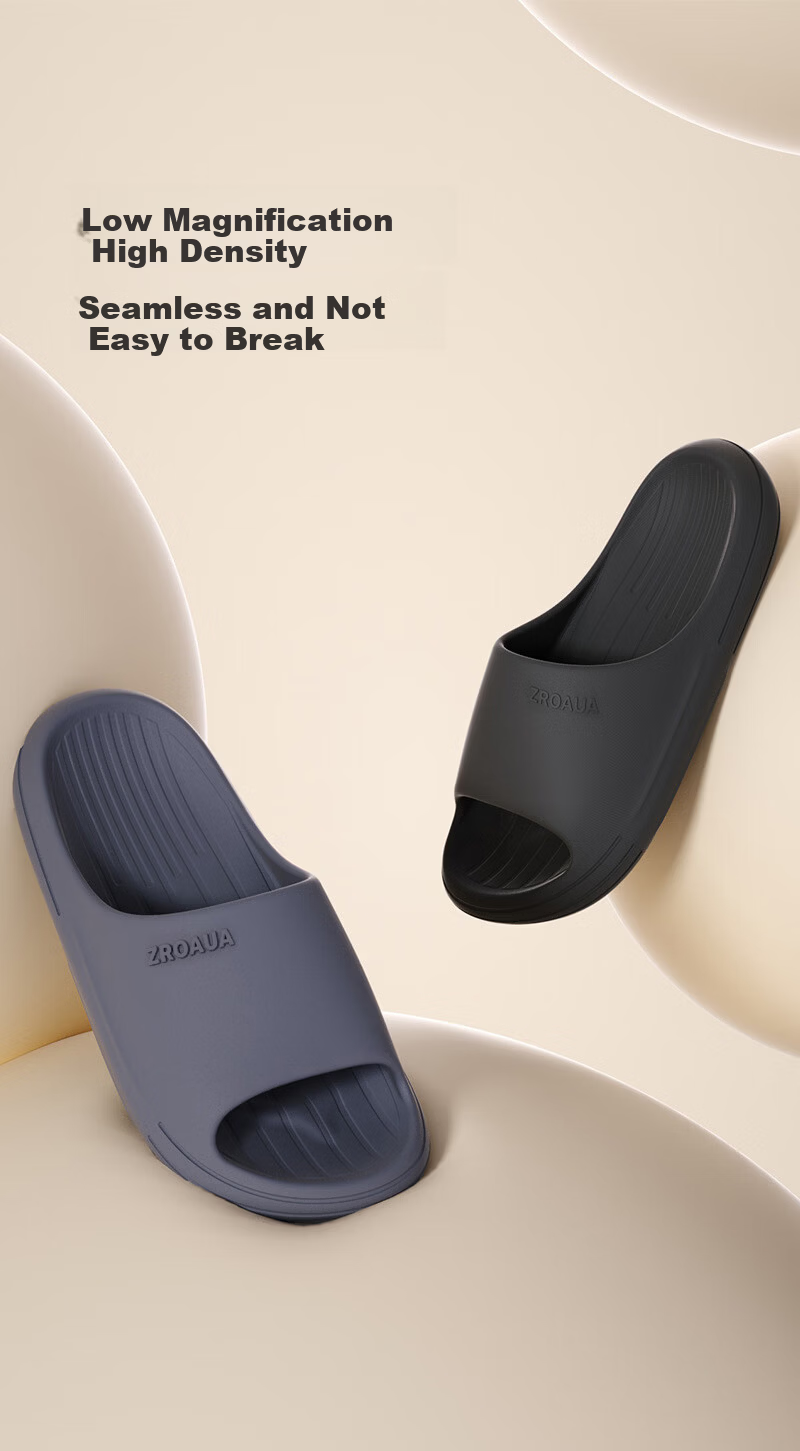 Beiduo Yang Men's Large Size Home Bathroom Shower Non-Slip EVA Odorless Slippers Black 42-43 9