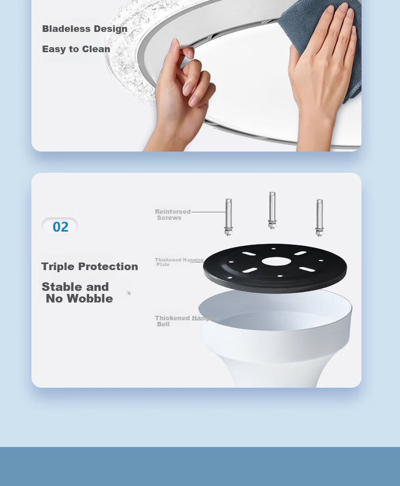 Airmate [With Installation] 360-Degree Ceiling Fan Light Integrated 2026 New Model Bedroom Eye Protection Dining Room Variable Frequency High Wind Power 16