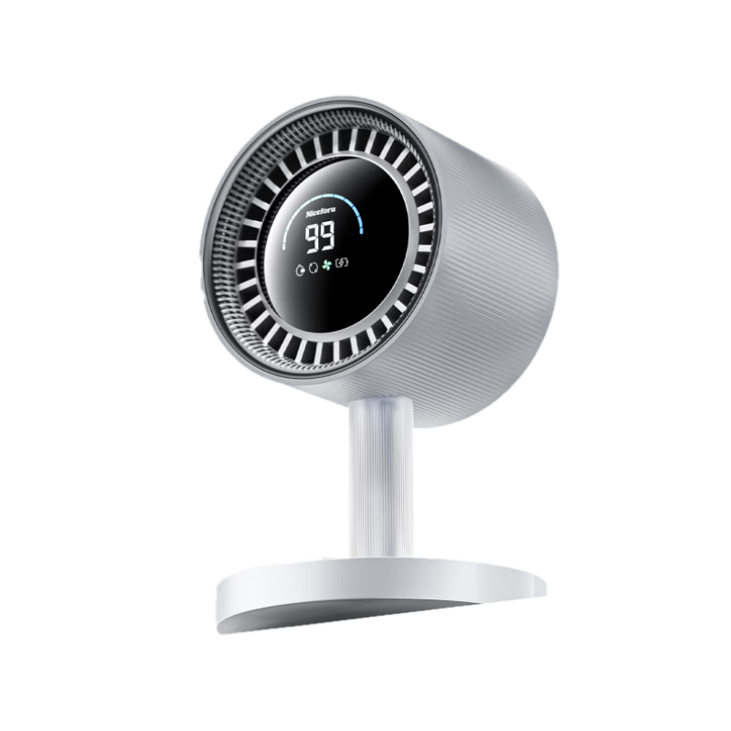 Desktop Fan Ultra-Quiet Air Circulation Oscillating Small Office Electric Fan New Rechargeable Long Battery Life Tabletop Silent Fan Dormitory Outdoor Starry Gray