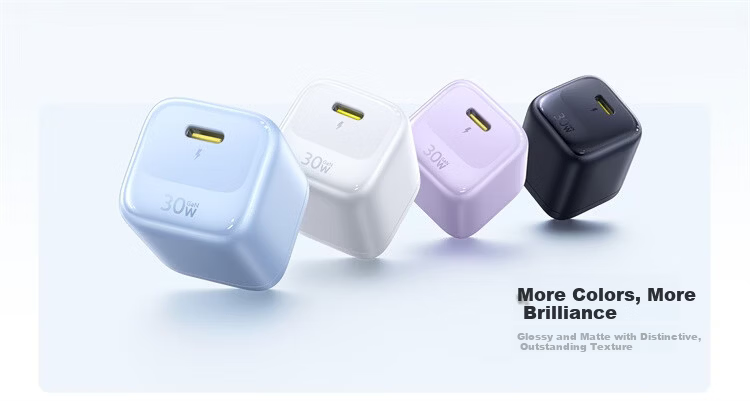 Baseus Little Ice 30W GaN Charger for Apple iPhone 17/16 Pro Max/15/14/13 iPad Fast Charging White 4