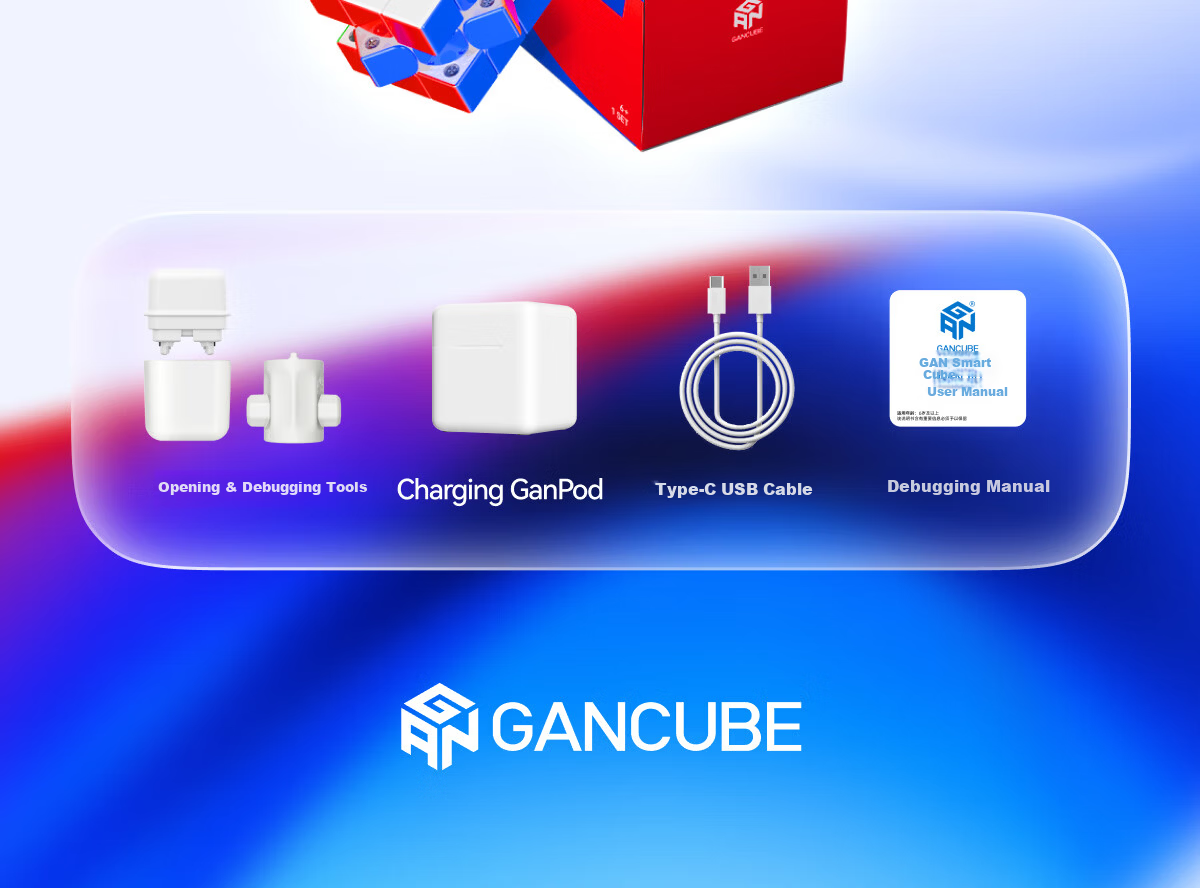 GAN Cube Smart 3x3 Children's Educational Puzzle Magnetic Online Competition AI Teaching June 1st Gift i4Leap Matte 18