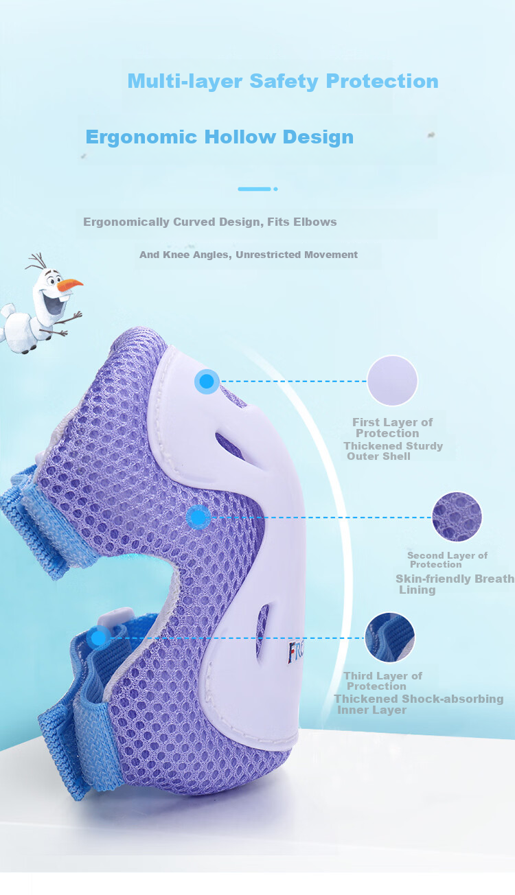 Disney Kids Adjustable Helmet for Roller Skating, Scooter, Bicycle Riding, Anti-Fall Protective Gear, Balance Bike, Girl Elsa 7