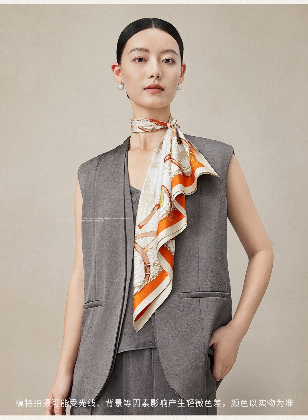 Shanghai Story 100% Mulberry Silk Double-Sided Printed Square Scarf Gift for Mom and Girlfriend 9