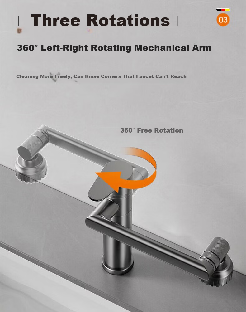 HOMK German Bathroom Faucet Basin Mixer Tap Hot and Cold Water Sink Faucet for Washbasin Vanity 8