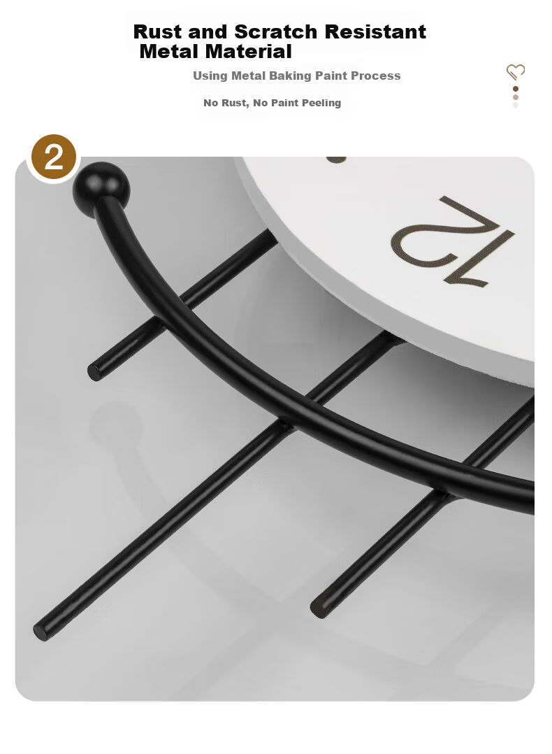 Jiujuda Modern Minimalist Elegant Dining Table Wall Clock Creative Restaurant Decorative Clock 2026 New Living Room Wall Hanging Clock 4