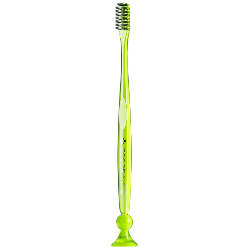 Baixi Small Head Toothbrush Green Grape with Suction Cup Soft Bristles Oral Care for Men and Women Household Cleaning Gift