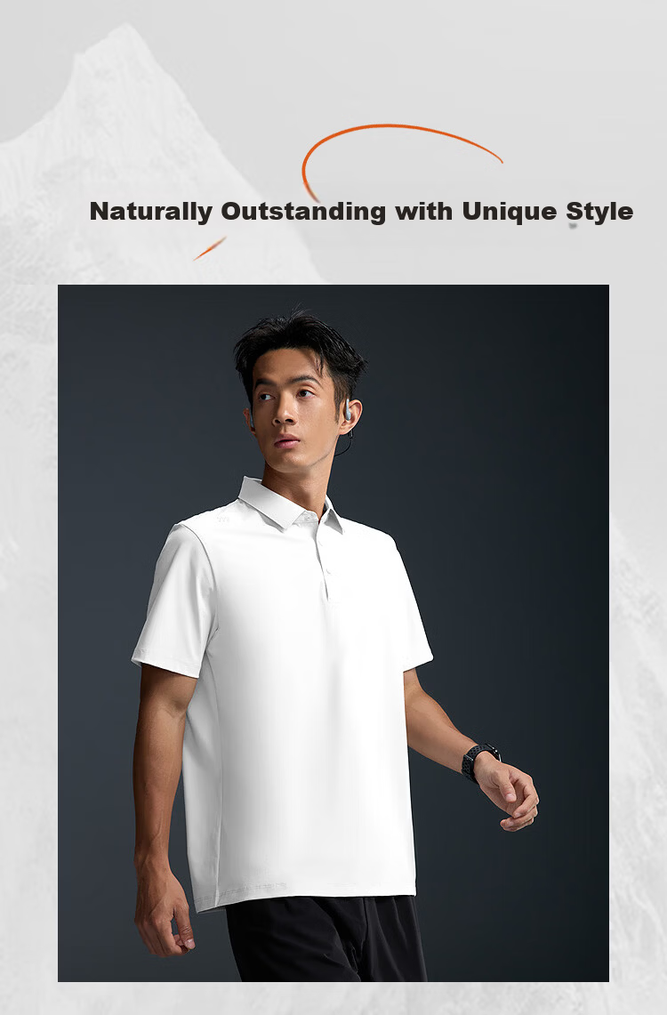 HLA Hailan Home Men's Short Sleeve Polo Summer 2026 Training Breathable Sports Shirt 3