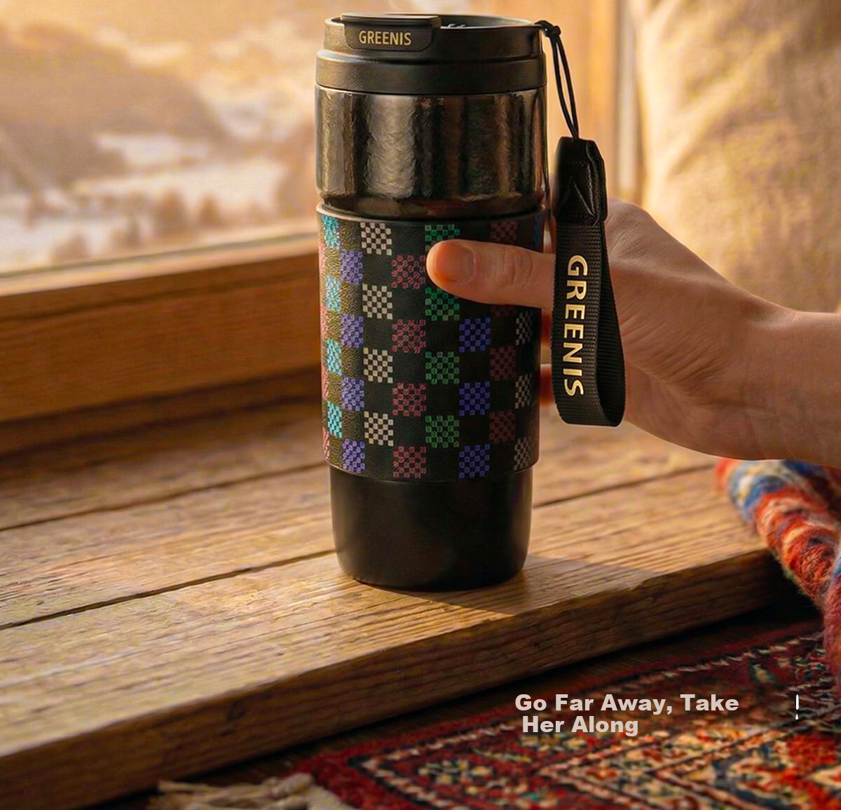 GREENIS Portable Pure Titanium Electric Kettle Travel Electric Water Cup High-Value Boiling Coffee Thermos Temperature Control Insulated Cup Mini Milk Tea Cup 20
