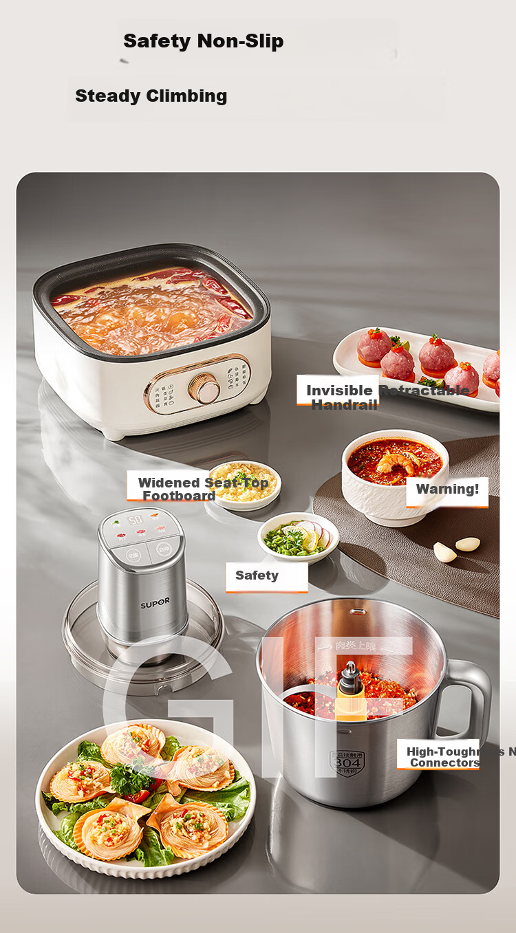 SUPOR Electric Meat Grinder 3L Large Capacity Multifunctional Food Processor JR76S-XF 17