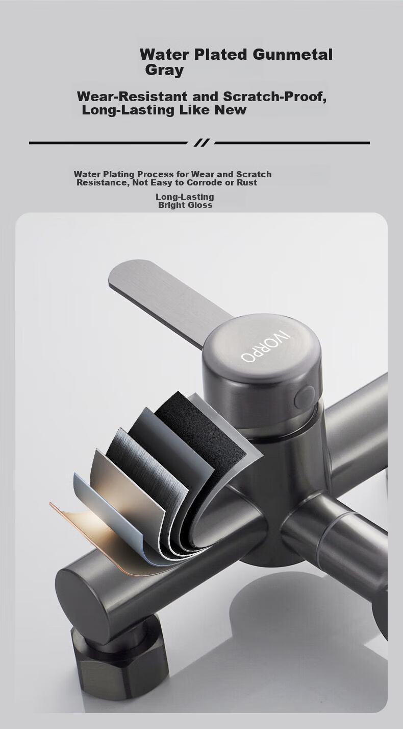 IVORPO [Germany] Built-in Kitchen Faucet Dual Temperature High-Pressure Splash-Proof Sink Faucet 10