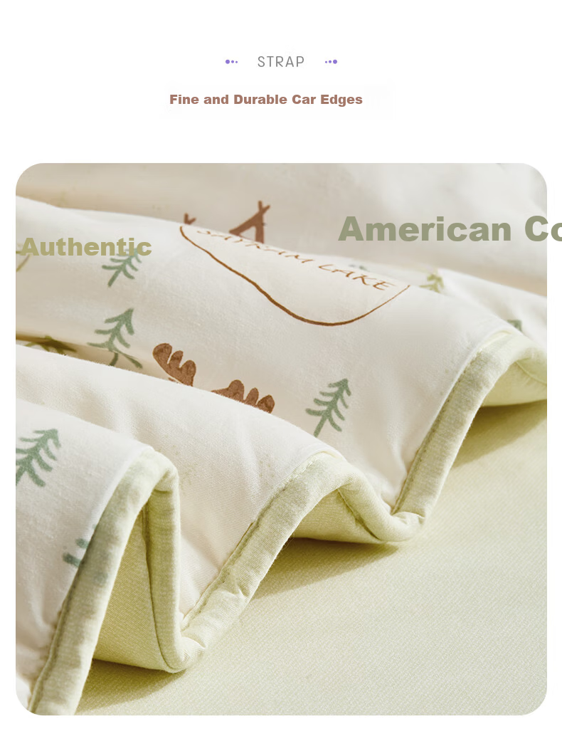 Luolai Children's Quilt Washable 50% Cotton Soybean Filling Class A Antibacterial Pure Cotton Four-Season Warm Quilt 7