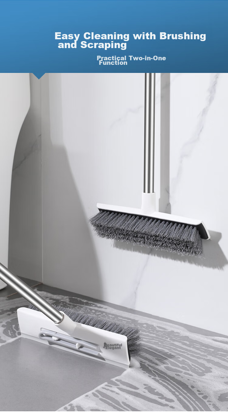 MARYYA Hard Floor Brush with Long Handle, Dual-Use Hanging Water Board Brush for Bathroom Toilet Cleaning, Specialized Cleaning Tool 7