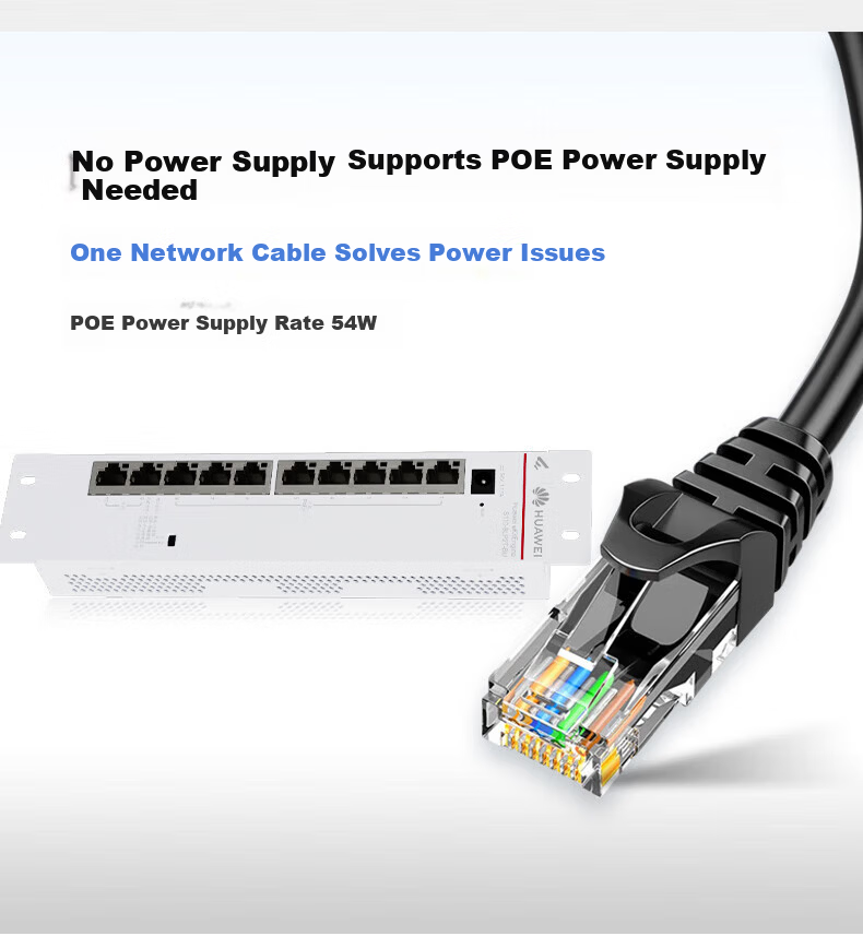 Huawei Kunling Enterprise 8-Port Gigabit Layer 2 Managed PoE Switch S210-8P2J 8 Gigabit PoE Ports + 2 2.5GE SFP Ports Web Managed VLAN Segmentation 3
