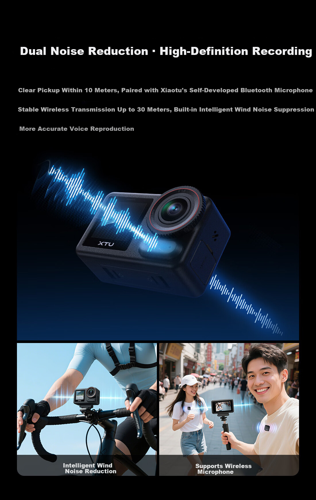 Xiaotu S7PRO 4K Sports Camera HiSilicon AI Super Stabilization Night Shooting Live Streaming Camera Official Standard Edition 24