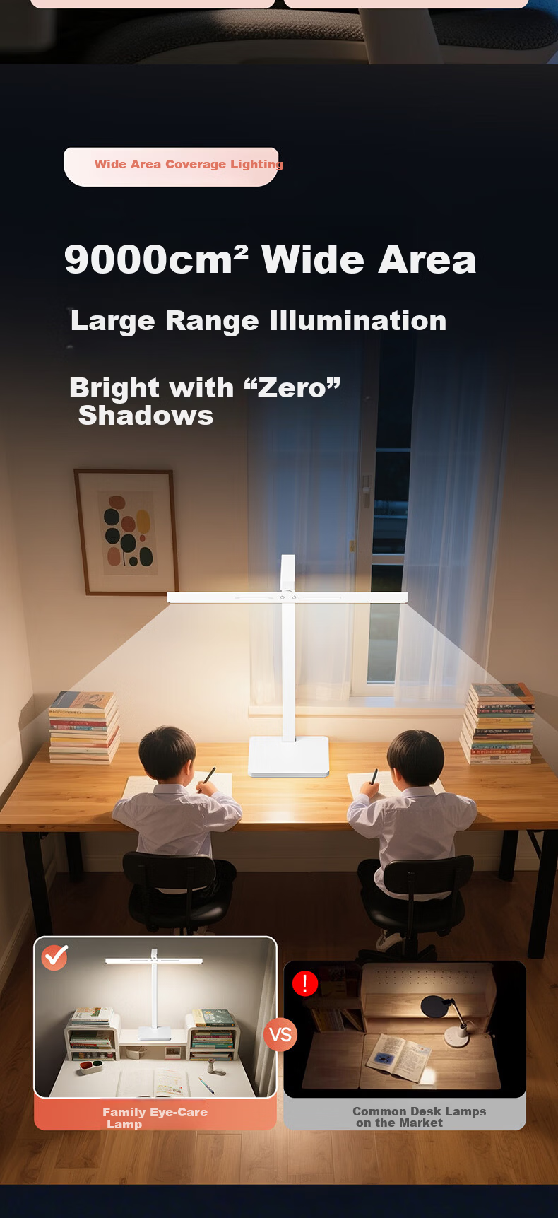 Kuka Clip-On Eye Protection Desk Lamp Desktop Street Lamp Hanging Wall-Mounted Bookshelf Light Children's Student Study Reading Lamp 8
