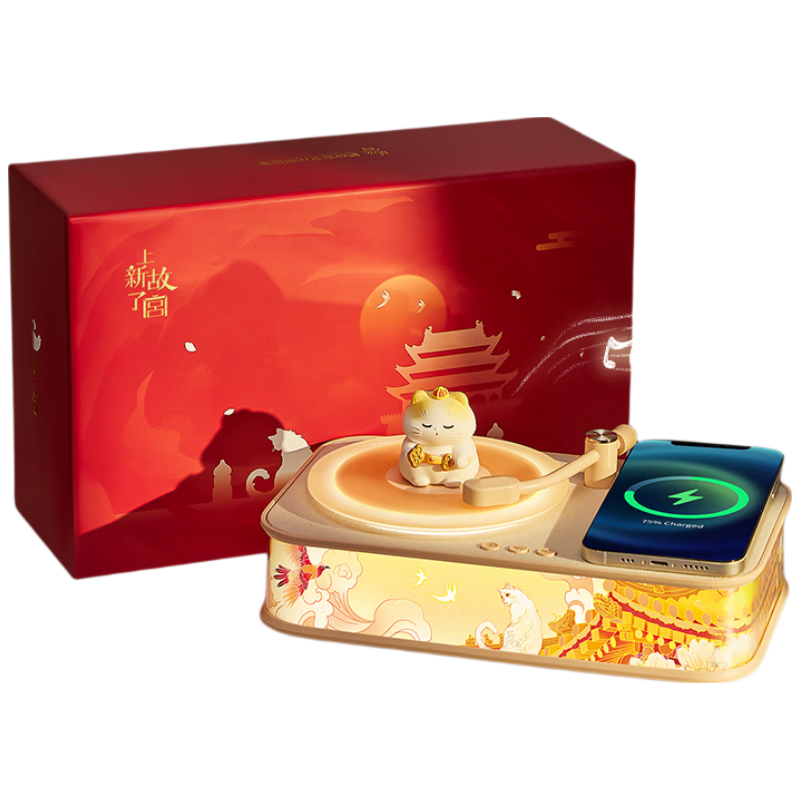 CoolFire Forbidden City Cultural Creative Women's Birthday Gift Practical Thoughtful Premium Niche Aromatherapy Bluetooth Speaker Wireless Charging Sound System Subwoofer 2026 Latest High-Value Decora