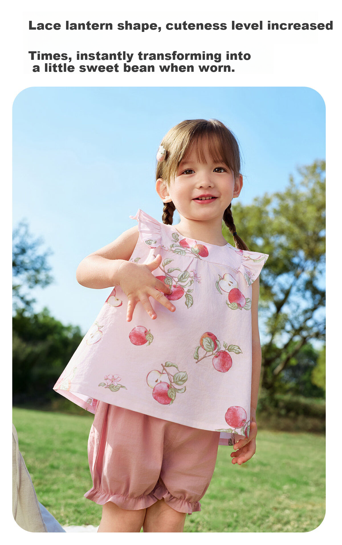 JOYNCLEON Girls Summer Outfit Children's Short Sleeve and Shorts Two-Piece Set Baby Clothes Summer Toddler Wear Jtz205667 16