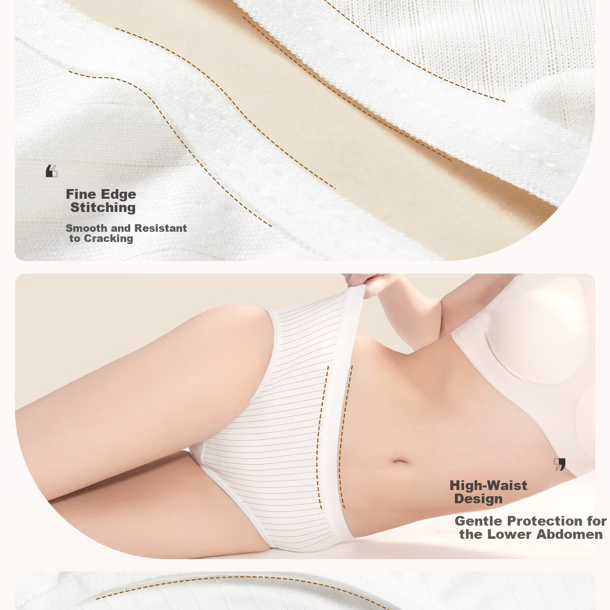 Ankexin Disposable Women's Underwear 7A Antibacterial Maternity Milk Silk Individually Packaged Travel Wash-Free XXL 5pcs*2 Packs 14