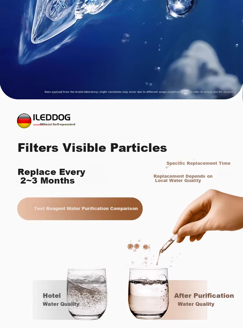 ILeddog [Germany] Pressurized Shower Head Handheld Filtered Shower Set for Home Bathroom NAL-016 17