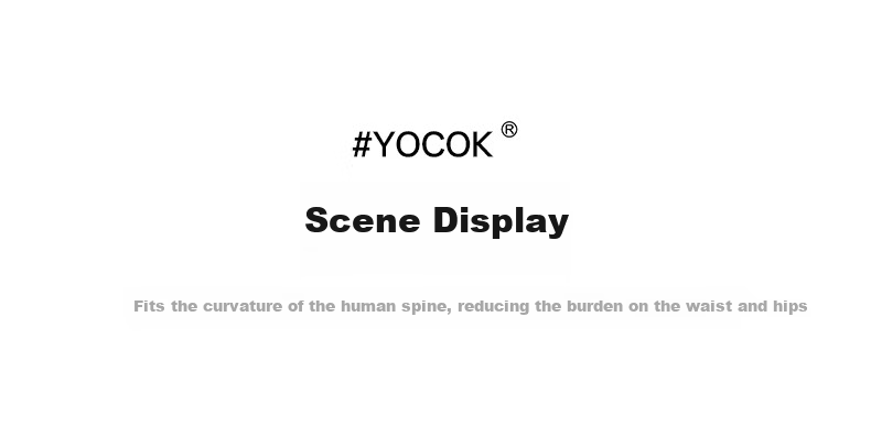 YOCOK Lumbar Support Cushion Pillow Office Chair Waist Pillow Car Seat Cushion Long Sitting Lumbar Support Blue Version 12