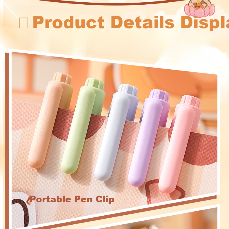 Kaba Bear Children's Black Double-Ended Outlining Pens 10-Pack Primary School Drawing Art Oil-Based Waterproof Markers Honey Bear 10