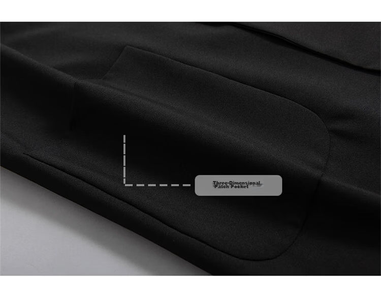 RED DRAGONFLY Men's Business Commuter Suit Jacket High Elastic Comfortable Versatile Simple Lapel Formal Blazer Black M 21