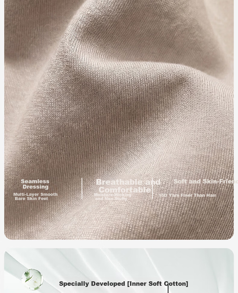 FENYE Three-Buckle Adjustable Nursing Bra Postpartum Feeding Pure Cotton Sleep Bra Anti-Sagging Large Breast Sleepwear Skin Tone L 13