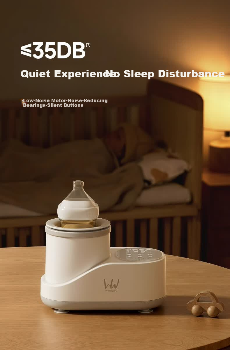 HeWu 2-in-1 Automatic Milk Warmer and Milk Shaker Bottle Warmer Breast Milk Thermostat Defrost Heater 24